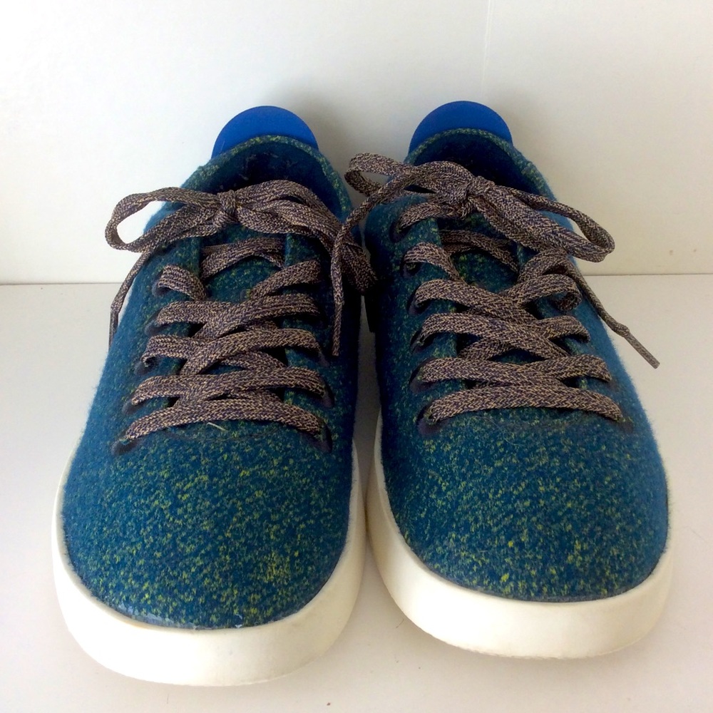 EUC Allbirds Teal/Lime Green Lace-Ups WP/Men’s 8